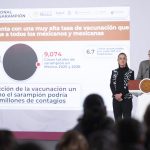 LLAMADO A MANTENER LA CALMA; HAY 28 MILLONES DE VACUNAS CONTRA EL SARAMPIÓN: PRESIDENTA SHEINBAUM