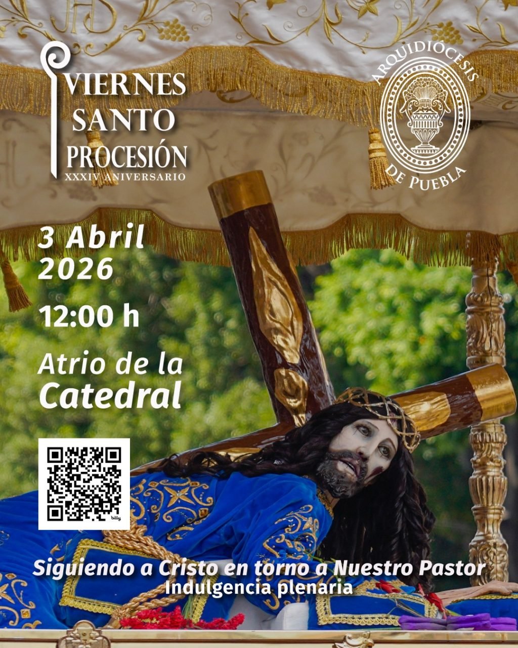 Todo listo para la XXXIV Procesión de Viernes Santo en Puebla - Diario ...