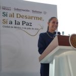 LLAMADO  DE LA PRESIDENTA SHEIBAUM A SUMARSE AL PROGRAMA “SÍ AL DESARME, SÍ A LA PAZ”