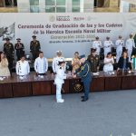 Graduación de cadetes de la Heroica Escuela Naval Militar. Alvarado, Veracruz